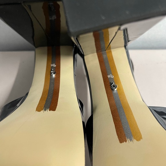 Sam Edelman Women's Black Patent Metallic Peep Toe Kori Platform Heel Sandal 9.5 - Picture 9 of 9